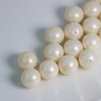 Perles acryliques d'imitation de perles, Acrylique, Rond, DIY, blanc, 16mm, Vendu par sac