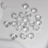 Transparent Acrylic Beads, Heart, DIY, clear Approx [