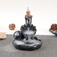 Brûleur d’encens de reflux de porcelaine, fait à la main, pour la maison et le bureau & durable & styles différents pour le choix, Vendu par PC