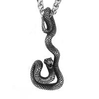 Titanium Steel Jewelry Necklace, Snake, polished, fashion jewelry & for man cm 