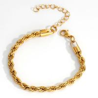 Stainless Steel Chain Bracelets, 304 Stainless Steel, Vacuum Ion Plating, fashion jewelry & Unisex [