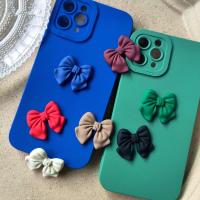 Mobile Phone DIY Decoration, Acrylic, Bowknot, painted, cute [
