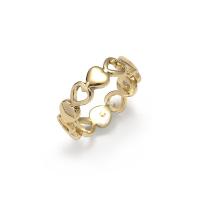 Zinc Alloy Finger Ring, Heart, gold color plated, fashion jewelry & for woman, Inner Approx 19mm [