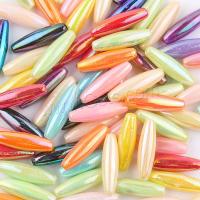 Wunder-Kunststoff-Perlen, Kunststoff, DIY, gemischte Farben, 19.7x5.6mm, Bohrung:ca. 1.5mm, ca. 1250PCs/Tasche, verkauft von Tasche
