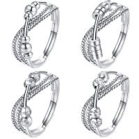 Палец кольцо-латунь, Латунь, плакирован серебром, ювелирные изделия моды & разные стили для выбора & Женский, 8.2mm, продается PC