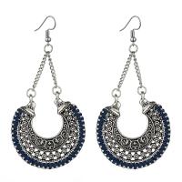 Zinc Alloy Drop Earring, with Polyester Yarns, plated, fashion jewelry & for woman 