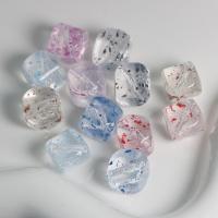 Transparent Acrylic Beads, Square, DIY 16.5mm, Approx 