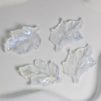 Pendentif bijoux acrylique, feuille, DIY, transparent Environ Vendu par sac[