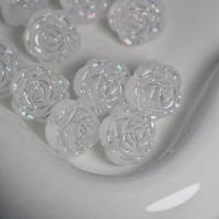 Frosted Acrylic Beads, Rose, DIY, clear Approx 