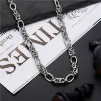 Titanium Steel Chain Necklace, fashion jewelry & Unisex 