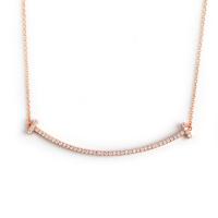 純銀製の宝石類のネックレス, 92.5％純度シルバー, メッキ, マイクロパヴェレインストーン & 女性用, 無色, 長さ:約 45 センチ, 売り手 パソコン
