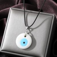 Evil Eye Jewelry Necklace, Lampwork, handmade, vintage & folk style [