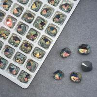 Polymer Clay Nagel Kunst, Glas, DIY, keine, 10x10mm, 45PCs/Menge, verkauft von Menge