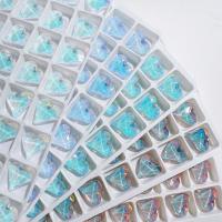 Polymer Clay Nagel Kunst, Glas, Herz, DIY, keine, 12x13mm, 40PCs/Menge, verkauft von Menge