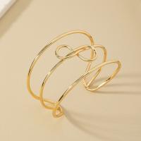Zinc Alloy Cuff Bangle, plated, fashion jewelry & for woman & hollow Inner Approx 60mm 