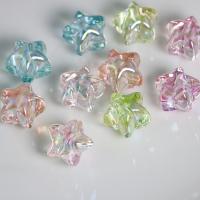 Perles acryliques plaquée, Acrylique, étoile, DIY, plus de couleurs à choisir Environ Vendu par sac[