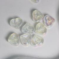 Miracle Acryl Perlen, Herz, DIY, klar, 14.7x12.6x5.1mm, ca. 100PCs/Tasche, verkauft von Tasche