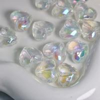 Miracle Acryl Perlen, Herz, DIY, klar, 19.5x16.5x11.2mm, ca. 100PCs/Tasche, verkauft von Tasche