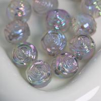 Plating Acrylic Beads, Rose, DIY 16mm, Approx 