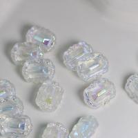 Perles acryliques plaquée, Acrylique, DIY, transparent Environ Vendu par sac[