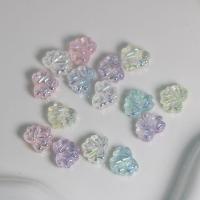 Perles acryliques plaquée, Acrylique, feuille, DIY, plus de couleurs à choisir Environ Vendu par sac[
