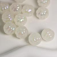 Acrylic Jewelry Beads, Pumpkin, DIY & luminated, 16mm, Approx 