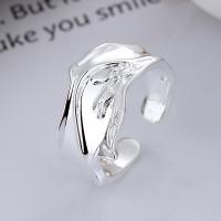 Sterling Silver Finger Ring, 925 Sterling Silver, bright silver color plated, fashion jewelry & for woman 