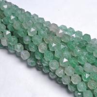 Gemischte Farbe Quarz Perlen, Strawberry Quartz, DIY & verschiedene Größen vorhanden & facettierte, grün, Länge:ca. 38-40 cm, verkauft von Strang