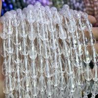 自然透明石英ガラス ビーズ, クリアクォーツ, 水滴, DIY & 切り面, 透明色（例えばガラス） 長さ:約 39 センチ, 売り手 ストランド