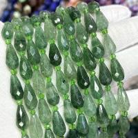Mix Color Quartz Beads, Strawberry Quartz, Teardrop, DIY & faceted, green Approx 39 cm 