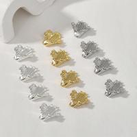 Brass Flower Pendants, plated, fashion jewelry & DIY Approx 1.4mm 