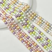 perle de coquillage teint, Shell Powder, bijoux de mode & DIY, plus de couleurs à choisir, 6mm Environ 0.7mm Environ 40 , Environ Vendu par brin
