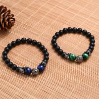 Pulsera de Piedras Preciosas, Chapado en paladio, Joyería & para hombre, más colores para la opción, longitud:aproximado 19 cm, Vendido por UD