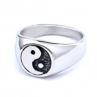 Титан Сталь палец кольцо, титан, Другое покрытие, разный размер для выбора & Мужский, оригинальный цвет, продается PC[