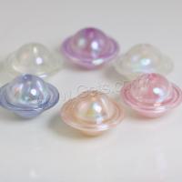 Acryl Schmuck Perlen, Untertasse, DIY & glänzend, keine, 22.4x15.6mm, ca. 100PCs/Tasche, verkauft von Tasche[