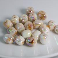 Perles acryliques plaquée, Acrylique, Seau, DIY, couleurs mélangées Environ Vendu par sac[