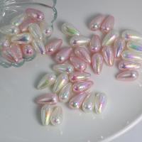Perles acryliques plaquée, Acrylique, larme, DIY, plus de couleurs à choisir Environ Vendu par sac