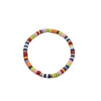 Bracelets En alliage de zinc, avec fil élastique, vernis au four, Style bohème & élastique & pour femme, multicolore Environ 18 cm, Vendu par PC[