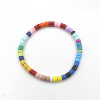 Bracelets En alliage de zinc, vernis au four, unisexe, multicolore Environ 17.5 cm, Vendu par PC[