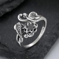 Sterling Silver Finger Ring, 925 Sterling Silver, Antique finish, fashion jewelry & Unisex 