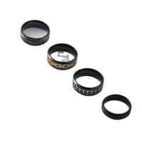Ring Set, 304 Stainless Steel, 4 pieces & fashion jewelry & for man, black 