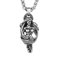 Titanium Steel Jewelry Necklace, polished, vintage & Unisex cm 