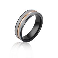 Titanium Steel Finger Ring, polished, fashion jewelry & for man, 8mm 