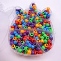 Solid Color Plastic Beads, Polystyrene, Drum, injection moulding, DIY [