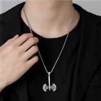 Zinc Alloy Necklace, Axe, plated, fashion jewelry, golden cm 