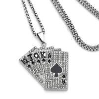 Cubic Zircon Micro Pave Brass Necklace, plated, fashion jewelry cm [