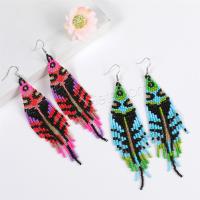 Glass Seed Beads Earring, Seedbead, with 304 Stainless Steel, fashion jewelry & for woman 