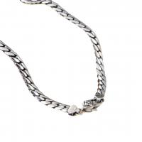 Sterling Silber Schmuck Halskette, 925 Sterling Silber, plattiert, verschiedene Größen vorhanden & für den Menschen, Silberfarbe, verkauft von PC