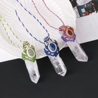Gemstone Necklaces, with Nylon Cord, handmade, fashion jewelry & Unisex Approx 29.13 Inch 