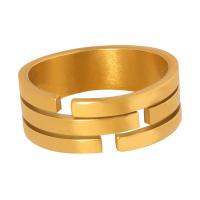Titanium Steel Finger Ring, Vacuum Ion Plating, fashion jewelry & for woman 7mm 